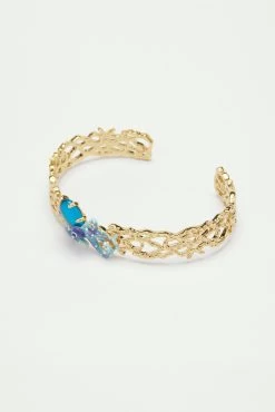 Les Néréides Bracelet Jonc Pieuvre Bleue Et Pierre En Verre Taillé Bleu -Les Néréides fr 9cc706e5 00aa 4dea a6a4 8f773379395a