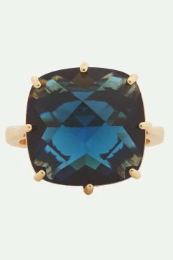 Les Néréides Bague Solitaire Carrée La Diamantine Bleu Océan -Les Néréides fr 9d43e276 300a 40b1 a0f6 7daadf5c57fb