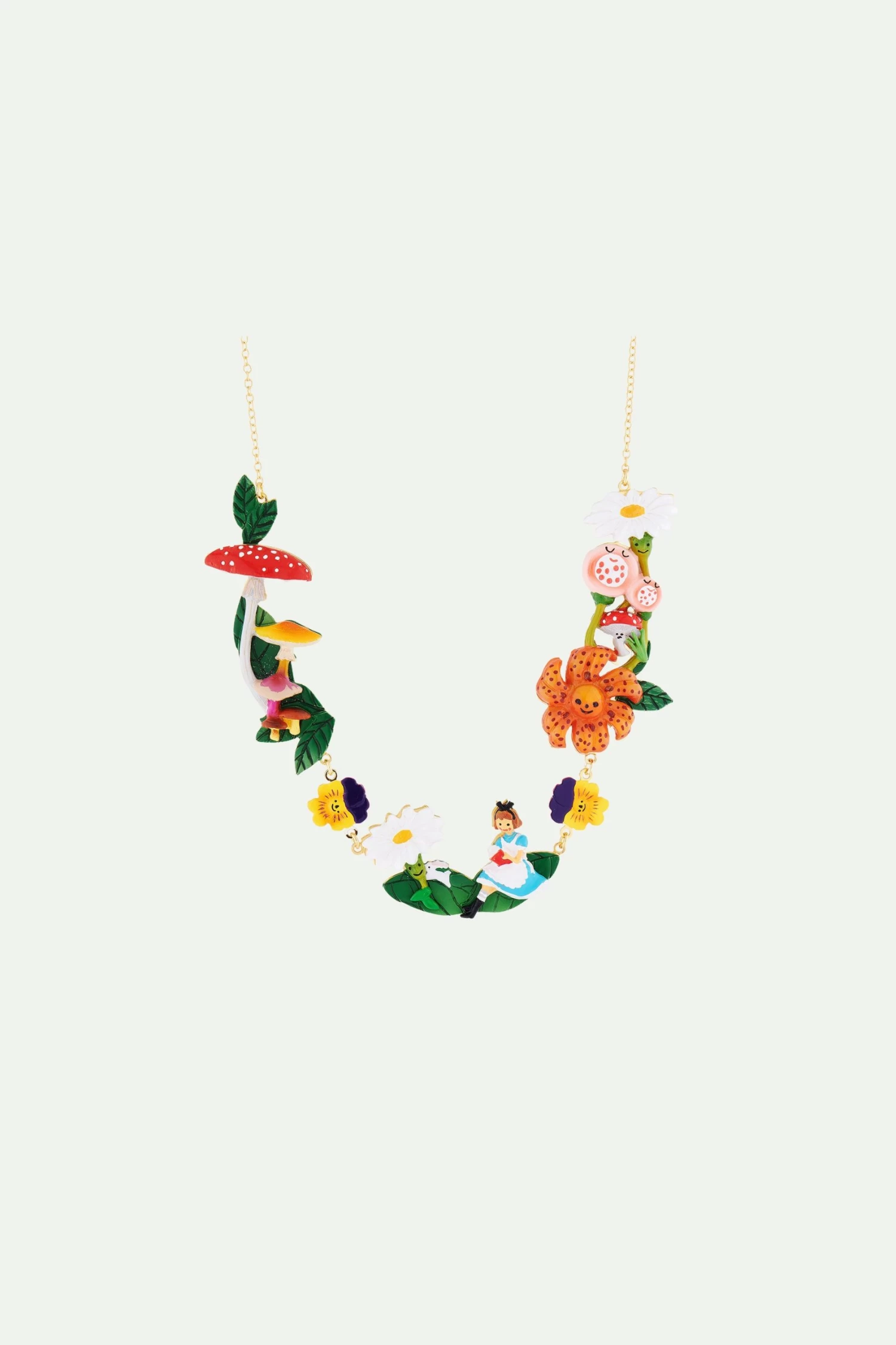 N2 By Les Néréides Collier Plastron Alice Au Royaume Des Fleurs 2 N2 By Les Néréides Collier Plastron Alice Au Royaume Des Fleurs – Image 2