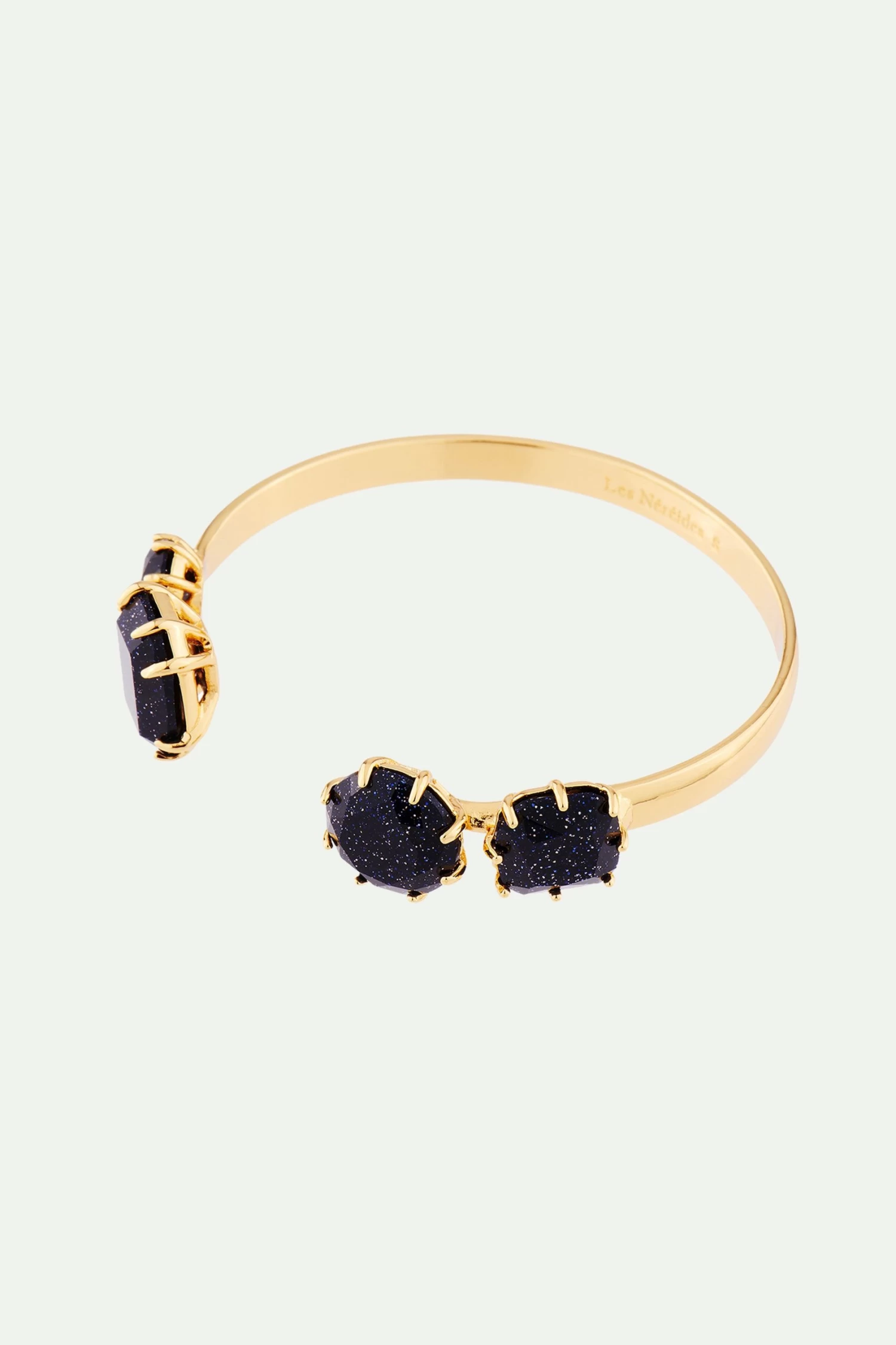 Les Néréides Bracelet Jonc 4 Pierres La Diamantine Bleu Nuit Pailleté 4 Les Néréides Bracelet Jonc 4 Pierres La Diamantine Bleu Nuit Pailleté – Image 4