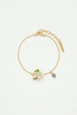 Les Néréides Bracelet Fin Myrtilles Et Scarabée