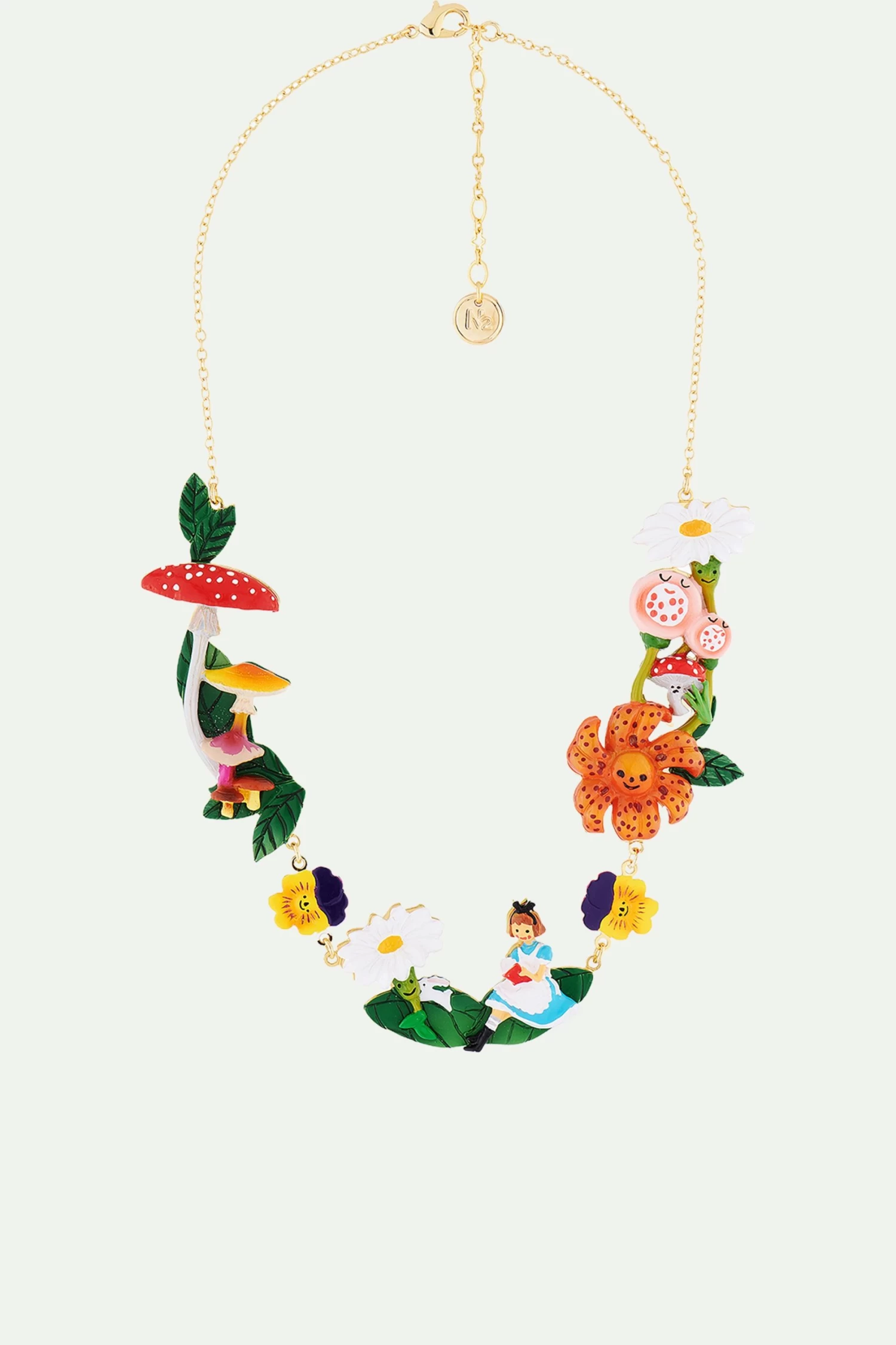 N2 By Les Néréides Collier Plastron Alice Au Royaume Des Fleurs 1 N2 By Les Néréides Collier Plastron Alice Au Royaume Des Fleurs