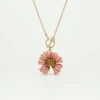 Les Néréides Collier Pendentif Fleur Cosmos
