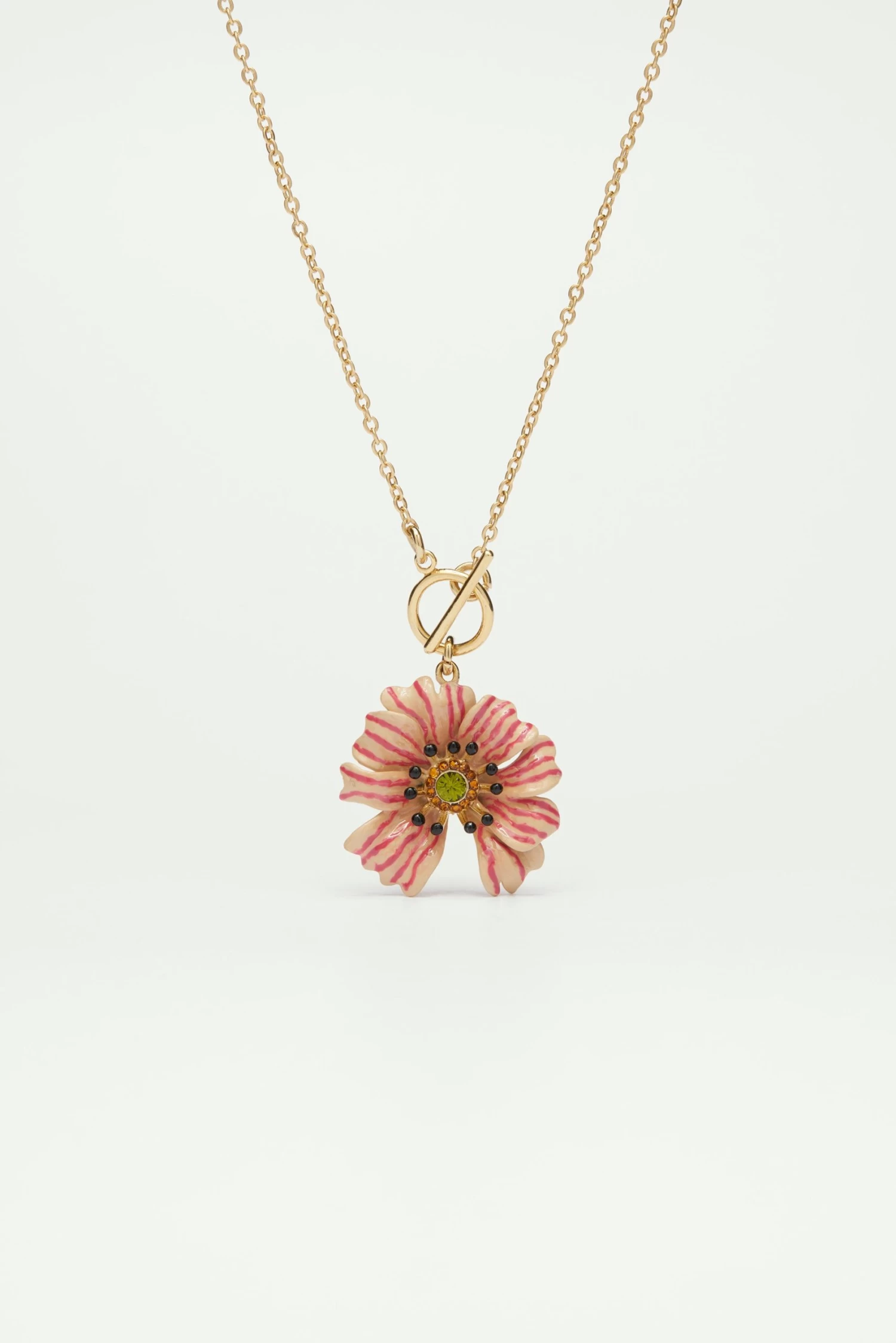 Les Néréides Collier Pendentif Fleur Cosmos 1 Les Néréides Collier Pendentif Fleur Cosmos