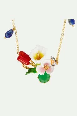 Les Néréides Collier Plastron Arum, Roseaux Et Pierre Verte -Les Néréides fr aa0f5893 7947 465f b568 8973d078482a