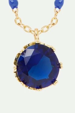Les Néréides Collier Pendentif Pierre Ronde Bleue -Les Néréides fr aac00075 acec 4fbb 9742 481b29941937