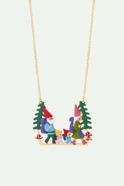 N2 By Les Néréides Collier Plastron Famille Champimignon En Randonnée