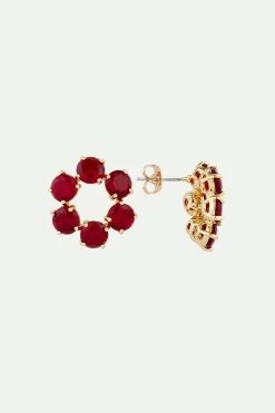 Les Néréides Boucles D'oreilles 6 Pierres La Diamantine Rouge Grenat -Les Néréides fr b77c707a 0107 48d0 b7bb fae0872ad89b