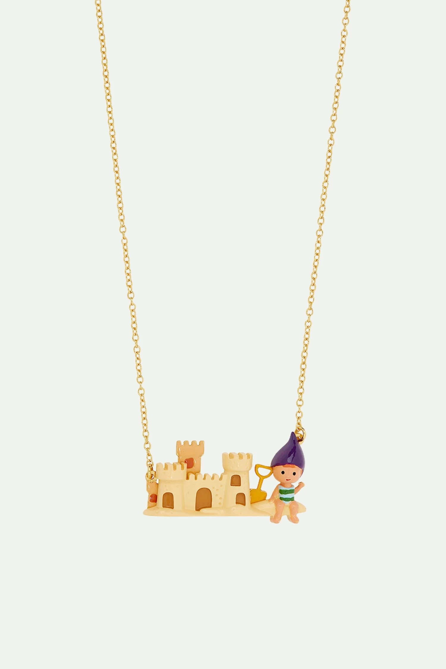 N2 By Les Néréides Collier Plastron Enfant Nain De Jardin Et Château De Sable 1 N2 By Les Néréides Collier Plastron Enfant Nain De Jardin Et Château De Sable