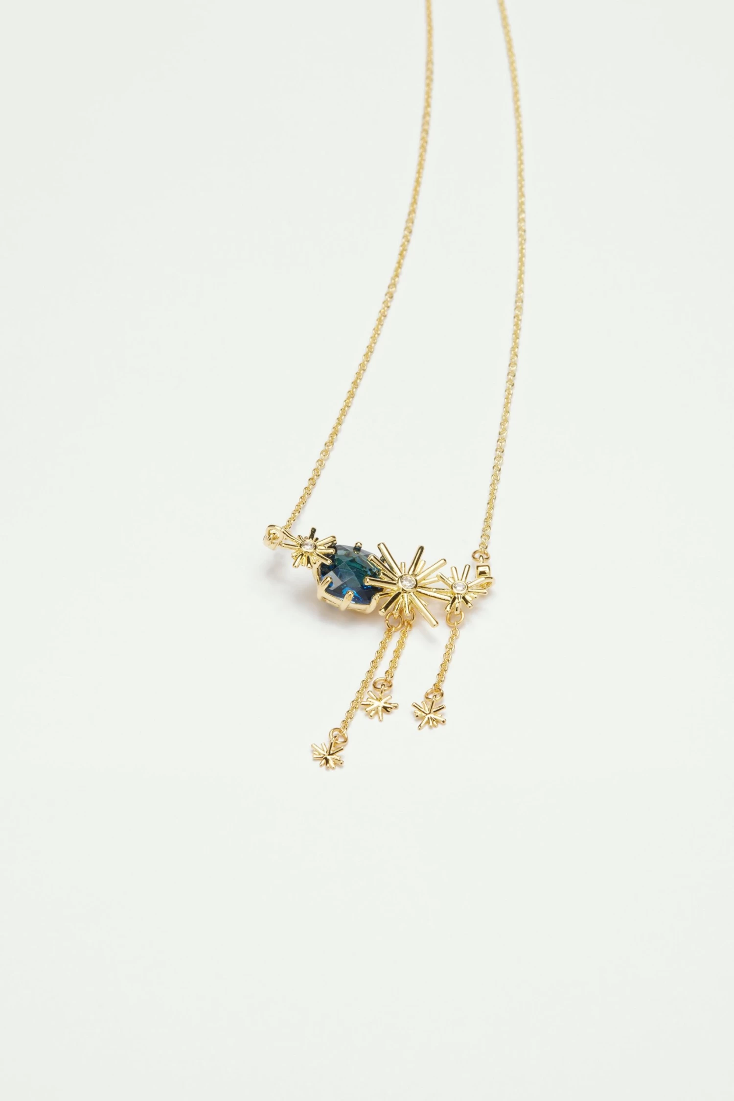 Les Néréides Collier Plastron étoiles Dorées Et Pierres Bleues 3 Les Néréides Collier Plastron étoiles Dorées Et Pierres Bleues – Image 3