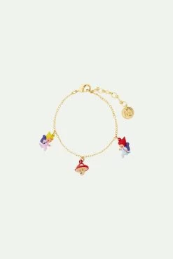 N2 By Les Néréides Bracelet Charm's Enfants Nains En Randonnée Et Champignon