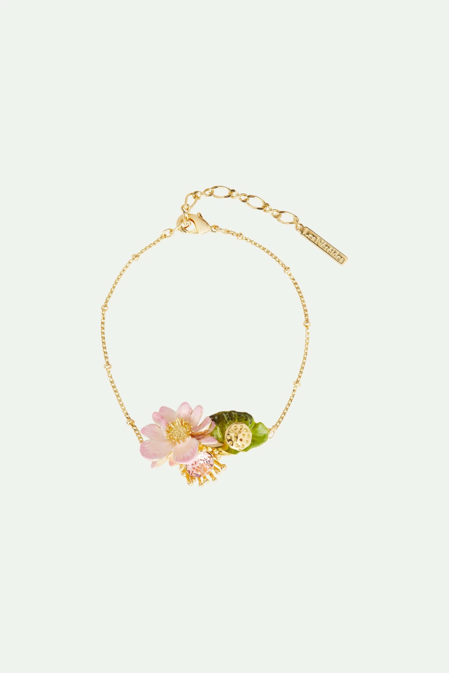 Les Néréides Bracelet Fin Fleur De Lotus 1 Les Néréides Bracelet Fin Fleur De Lotus