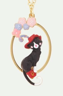 N2 By Les Néréides Collier Pendentif Chat Charmant Et Fleurs -Les Néréides fr d10b3c88 c7a0 4f08 a1ba 19deb17b7847