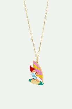 N2 By Les Néréides Collier Pendentif Nain De Jardin Au Surf