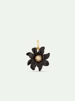Les Néréides Pendentif Fleur De Lys Noir : Élégance Et Protection