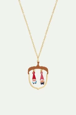 N2 By Les Néréides Collier Pendentif Noisette Et Nains De Jardin
