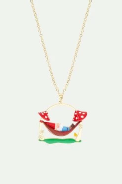 N2 By Les Néréides Collier Pendentif Hamac Et Nain De Jardin