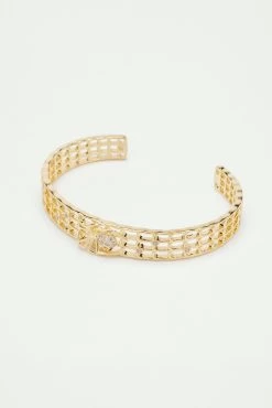 Les Néréides Bracelet Jonc Doré Ajouré émail, Araignée Et Cristaux -Les Néréides fr e165c7b3 70b9 4fb6 87b0 1ba43cb1d400