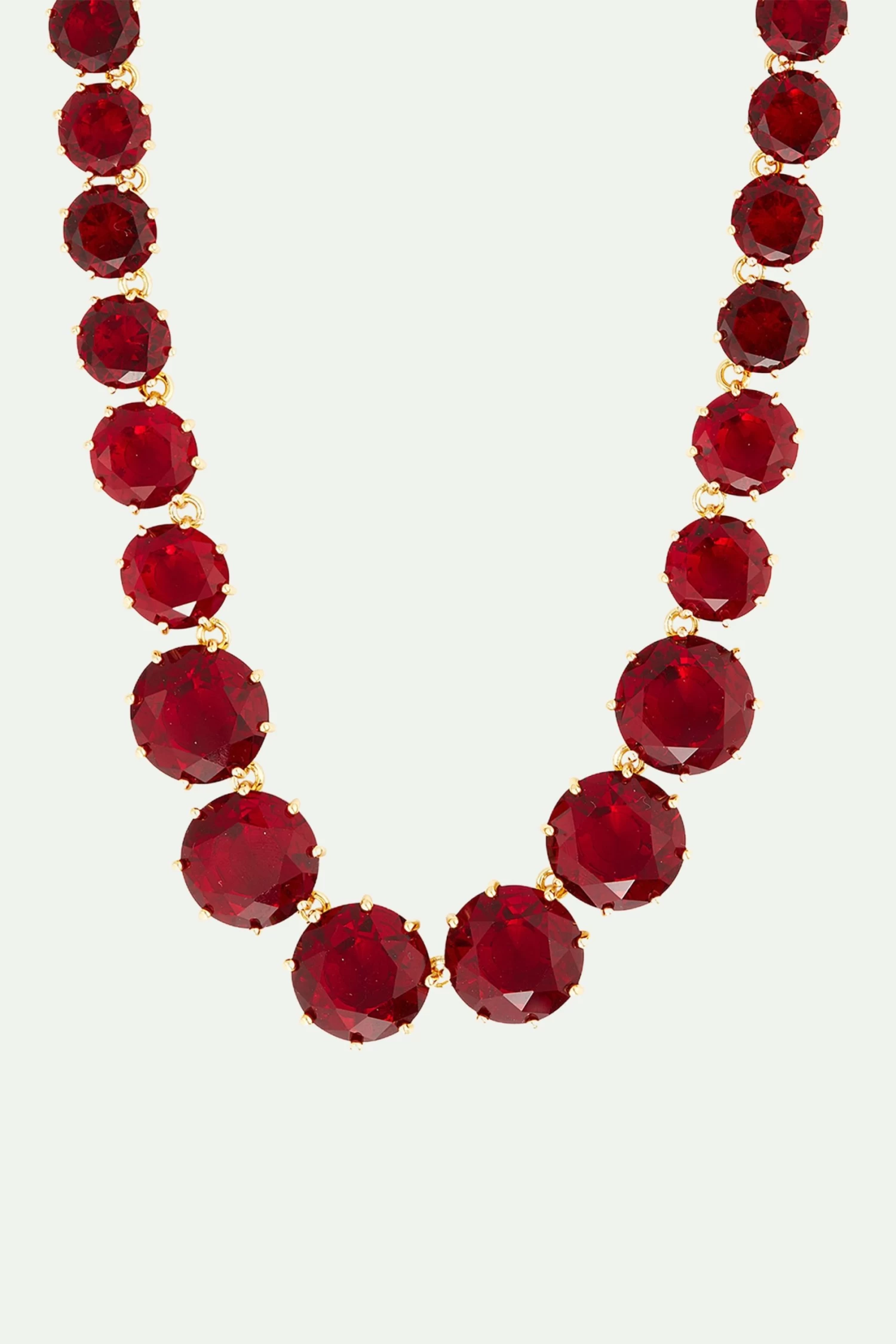 Les Néréides Collier Sautoir Pierres Rondes La Diamantine Rouge Grenat 1 Les Néréides Collier Sautoir Pierres Rondes La Diamantine Rouge Grenat