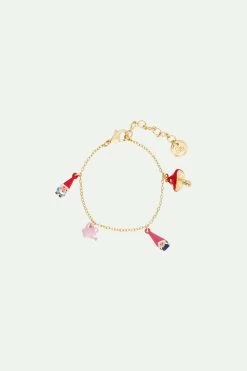 N2 By Les Néréides Bracelet Charms Champignon Et Nains De Jardin