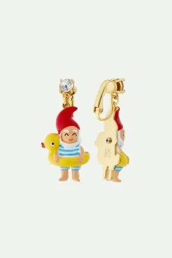 N2 By Les Néréides Boucles D'oreilles Tiges Nain De Jardin Et Bouée Canard -Les Néréides fr eeec34fa f97c 4a8c a081 a1c9911ddc5e