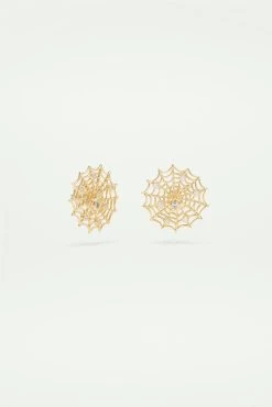 Les Néréides Boucles D'oreilles Dorées Toile D'araignée Et Cristaux -Les Néréides fr f419d1c8 90b8 4cc2 bd4c abeff27b8df1