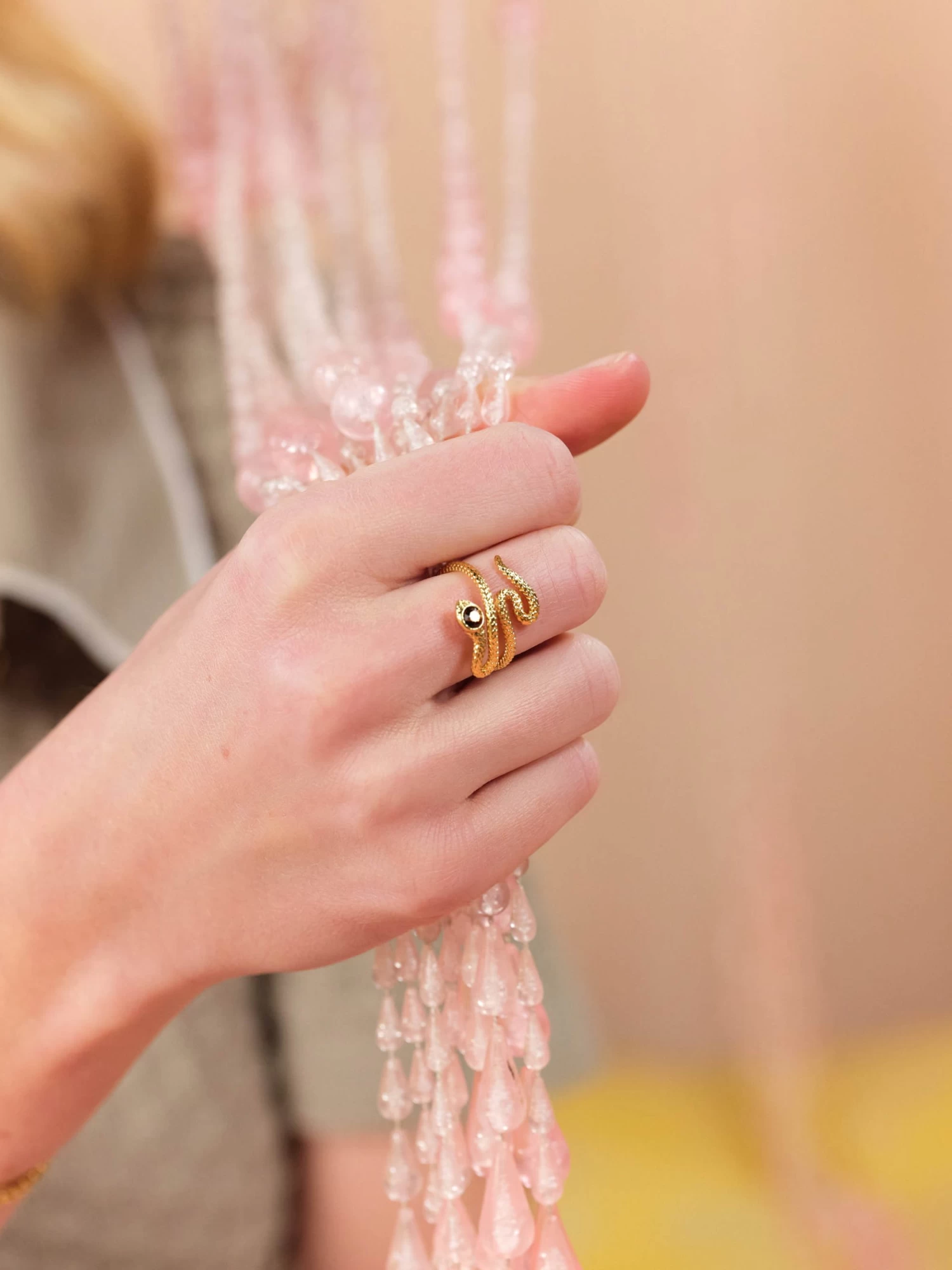 Les Néréides Bague Ajustable Serpent égyptien 2 Les Néréides Bague Ajustable Serpent égyptien – Image 2