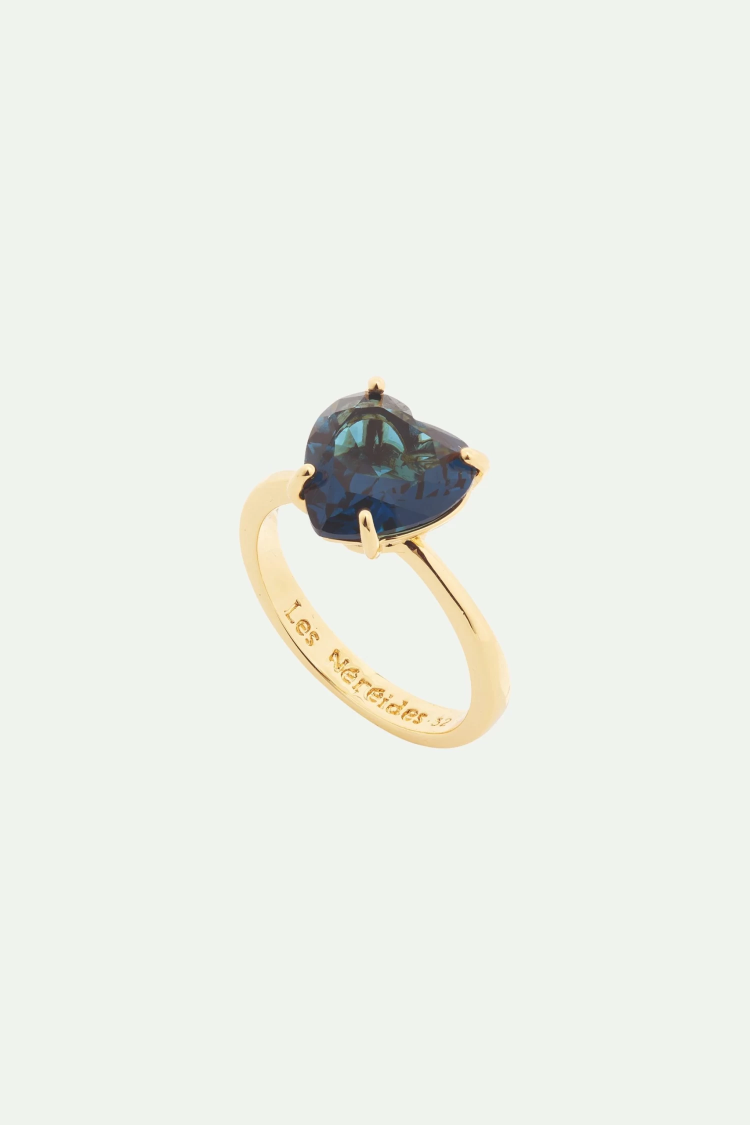 Les Néréides Bague Solitaire Pierre Cœur La Diamantine Bleu Océan 1 Les Néréides Bague Solitaire Pierre Cœur La Diamantine Bleu Océan
