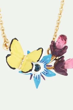 Les Néréides Collier Pendentif Fleur Bleue Et Papillon Jaune -Les Néréides fr fae5b619 190f 4455 b4cb 7bc4c48364e5