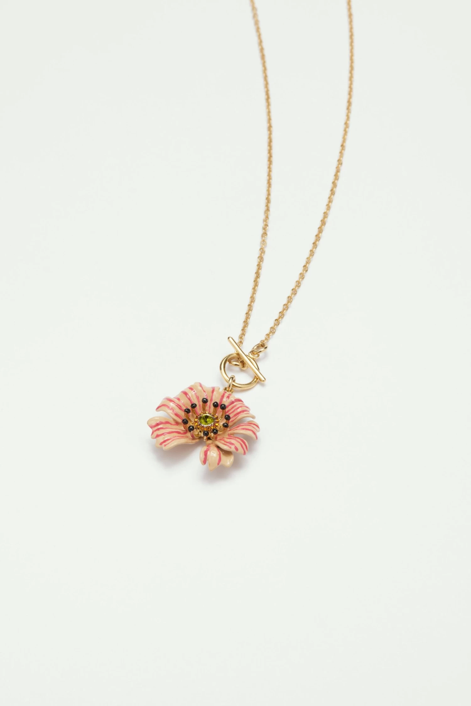 Les Néréides Collier Pendentif Fleur Cosmos 3 Les Néréides Collier Pendentif Fleur Cosmos – Image 3